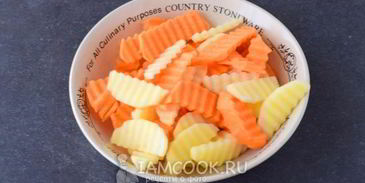 жареная картошка с грибами и луком