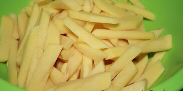 жареный картофель с лисичками