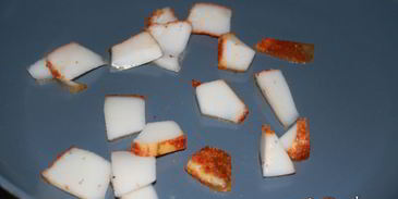 жареный картофель с лисичками