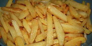 жареный картофель с лисичками