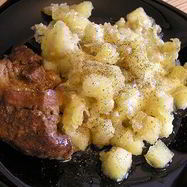 Рецепт Жареного картофеля с расплавленным сыром