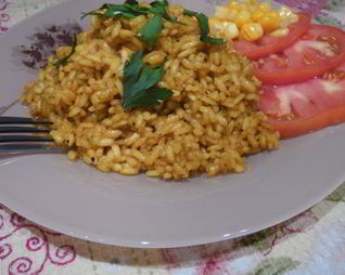 Жареный рис с карри