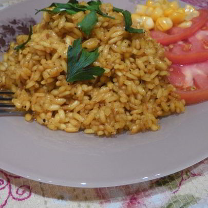 Жареный рис с карри