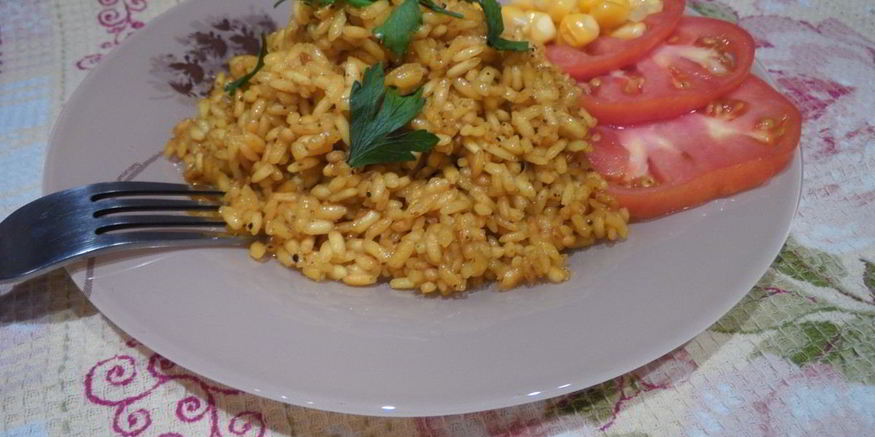 Рецепт жареного риса с карри