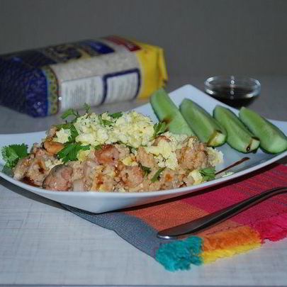 Жареный рис с морепродуктами