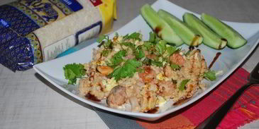 жареный рис с морепродуктами