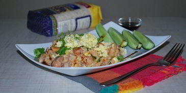 жареный рис с морепродуктами