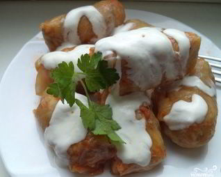 Голубцы из квашеной капусты