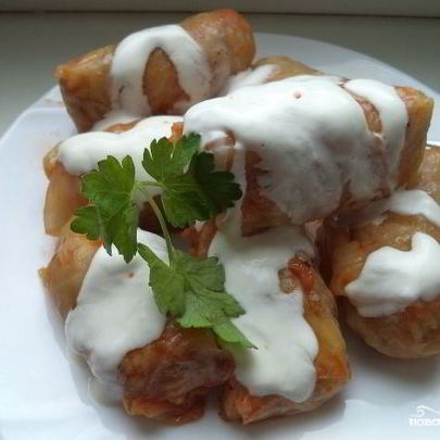 Голубцы из квашеной капусты