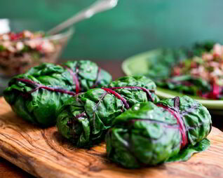 Голубцы из свекольных листьев