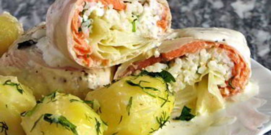 Рецепт голубцов с форелью