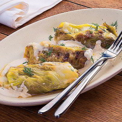 Голубцы с грибами