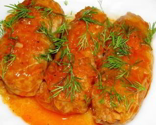 Голубцы с куриным фаршем
