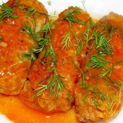 Голубцы с куриным фаршем