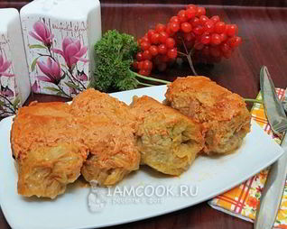 Голубцы в духовке на противне