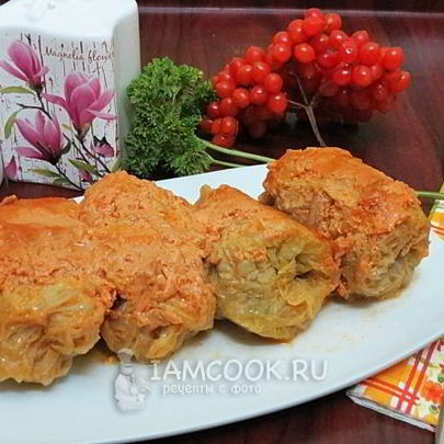 Голубцы в духовке на противне