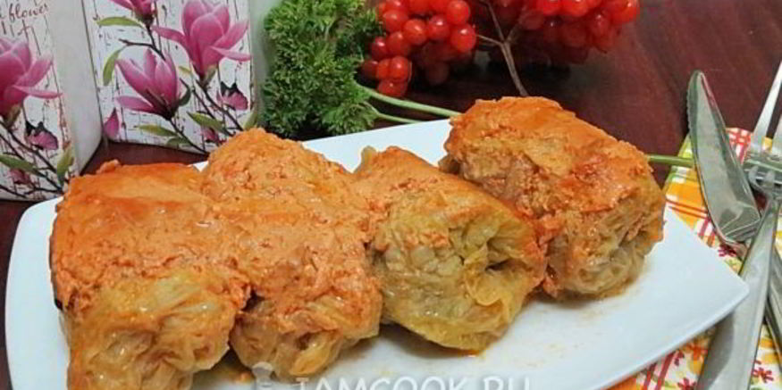 Рецепт голубцов в духовке на противне