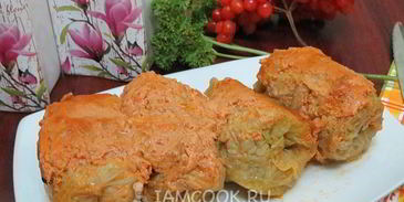 голубцы в духовке на противне