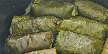 голубцы в виноградных листьях
