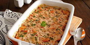 ленивые голубцы слоями в духовке