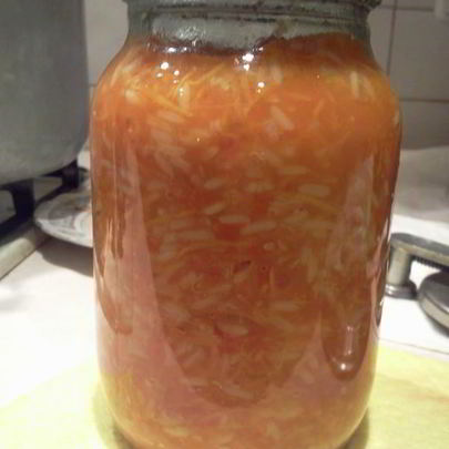 Ленивые голубцы в банке