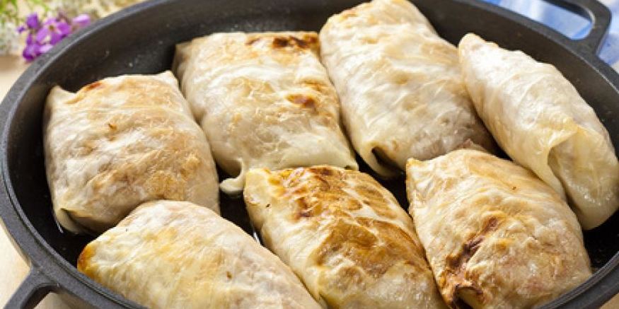 Рецепт мясных голубцов с перловкой