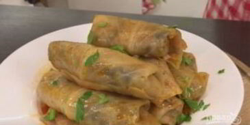 постные голубцы с грибами