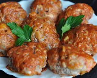 Простые ленивые голубцы с куриным фаршем