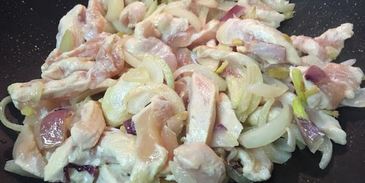 гречневая лапша соба с курицей и овощами