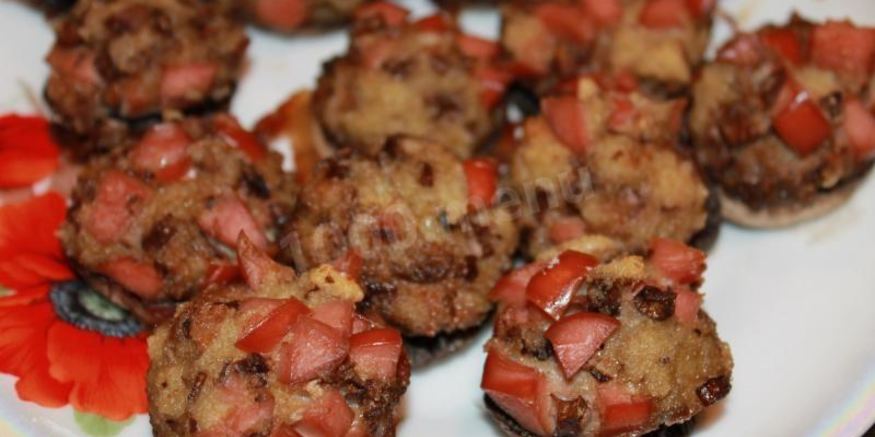 Рецепт фаршированных белых грибов