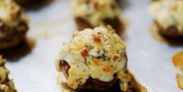 фаршированные шампиньоны праздничные