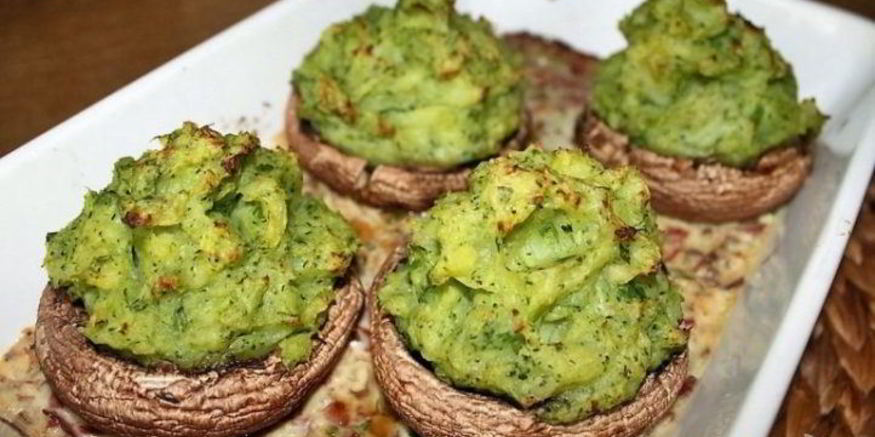 Рецепт фаршированных шампиньонов в сметане