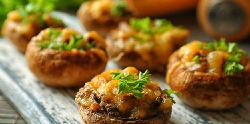 Рецепт фаршированных шампиньонов