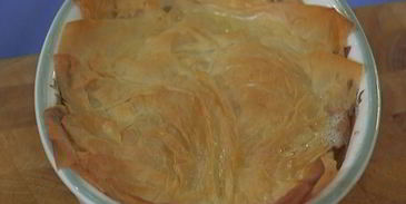 грибы под хрустящим фило