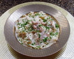 Грибы под соусом Бешамель