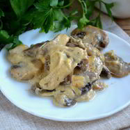 Рецепт Грибов под сырным соусом