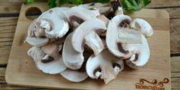 грибы под сырным соусом