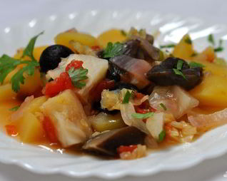 Грибы тушеные с овощами