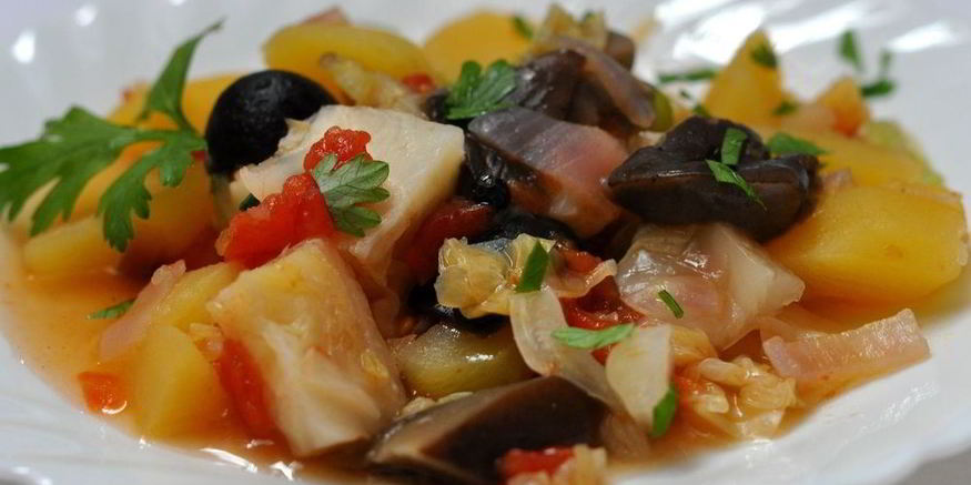 Рецепт грибов тушеных с овощами