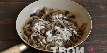 грибы в сливочном соусе