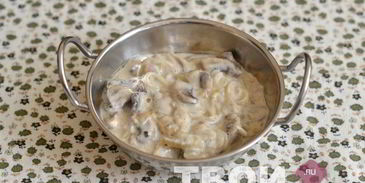 грибы в сливочном соусе