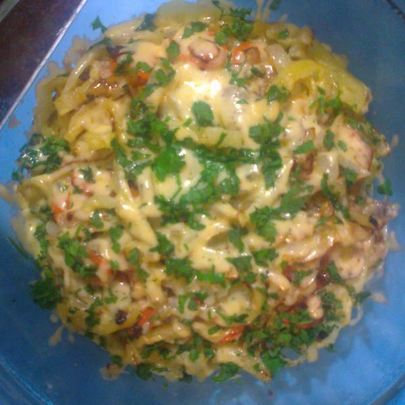 Грибы запеченные с овощами