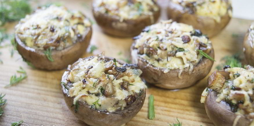 Рецепт шампиньонов фаршированных сыром