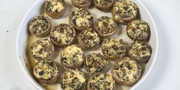 шампиньоны фаршированные сыром