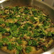 Рецепт Шампиньонов запеченных под сметанно-сырным соусом