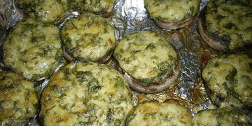 закусочные фаршированные шампиньоны