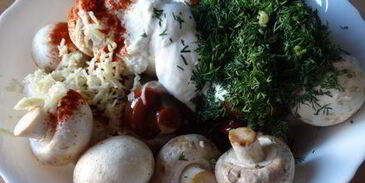 запеченные грибочки