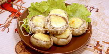 запеченные шампиньоны с сыром