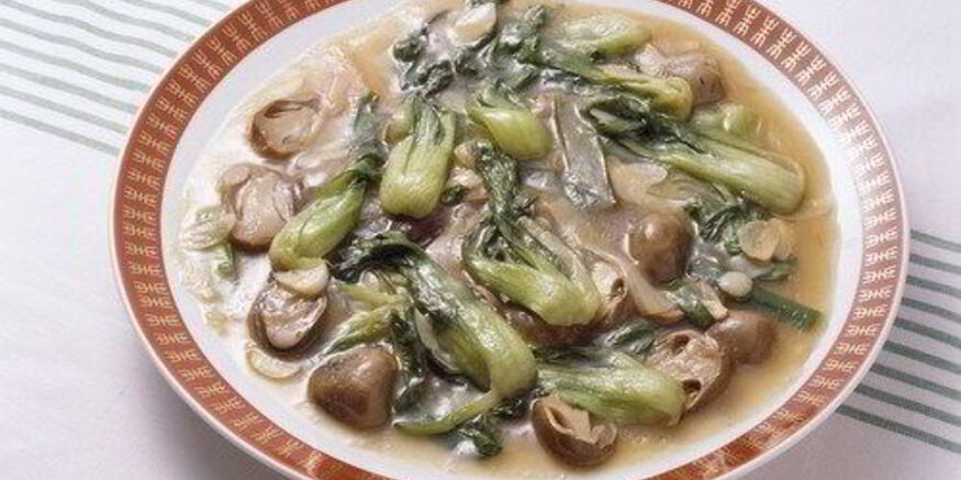 Рецепт жареных грибов с пак-чоем