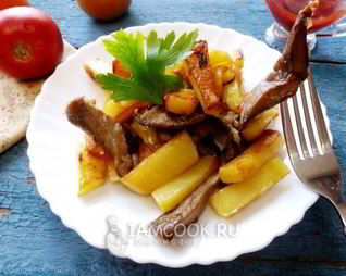 Жареные грузди с картошкой